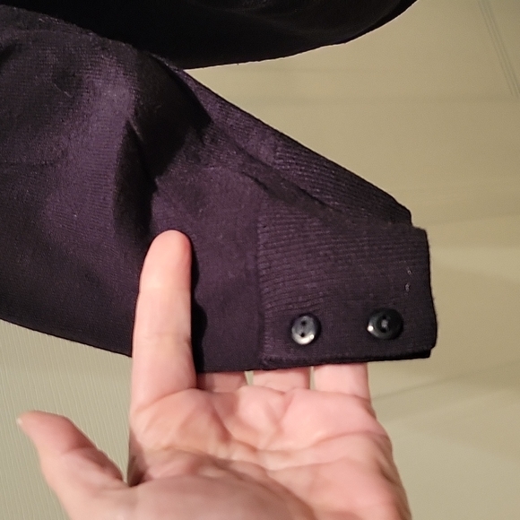 Nue Options Essential Black Button Front Cardigan, 3X - Picture 3 of 8